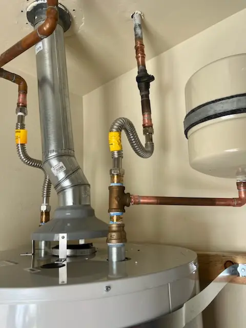 Water heater installation and plumbing repair in Huntington